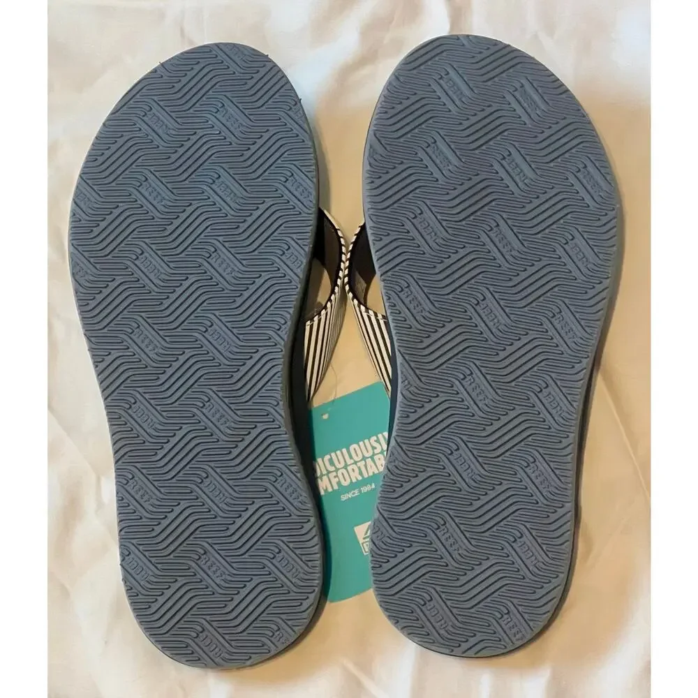 REEF Phantom II Men's Grey White Flip Flops Sandals Size 9 NWT